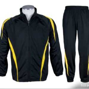 TRAK SUIT NS LYCRA WITH NET BLACK YELLOW